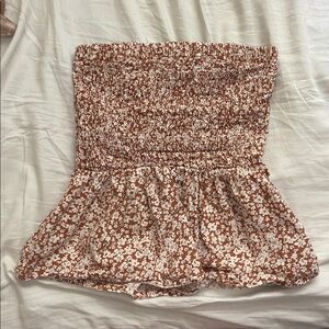 Sleeveless floral top